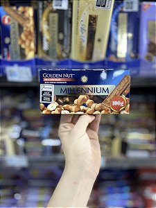 Barra De Chocolate Millennium Whole Almond Hazelnut 100g