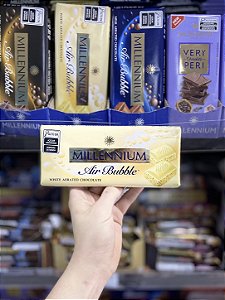 Barra De Chocolate Millennium Air Bubble White 90g