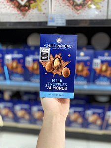 Chocolate Millennium Milk Truffles e Almonds 100g
