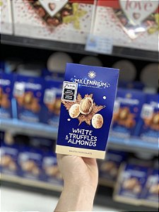 Chocolate Millennium White Truffles e Almonds 100g