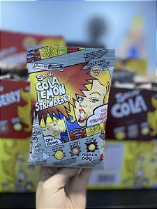 Bala Super Azeda Cola Lemon Strawberry 60g