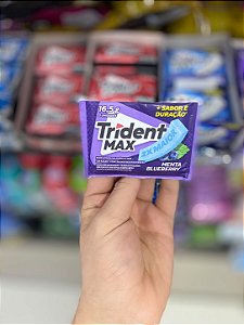 Chiclete Trident Max Menta Blueberry 16,5g