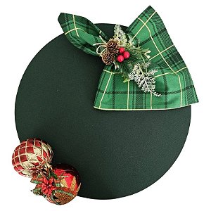 Kit Natal Verde: 1 Capa + 1 Guardanapo + 1 Anel PG