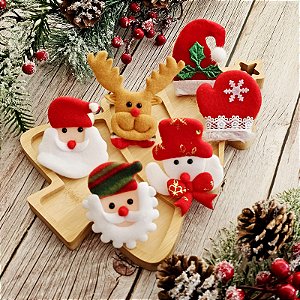 Kit 06 Anéis de Natal Variados