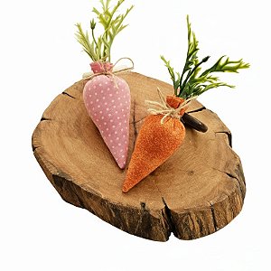 Anel Páscoa Cenourinha Laranja e Rosa