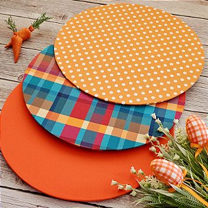 Capa de Sousplat Composê Laranja