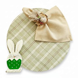 Kit Xadrez Suave Páscoa 1 Capa + 1 Guardanapo + 1 PG