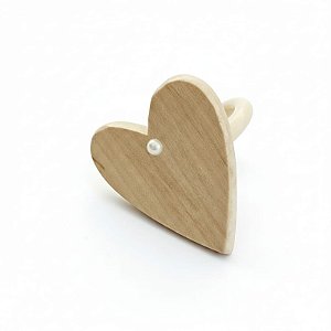 Anel Coração Pérola