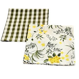 Guardanapo Composê Verde e Amarelo