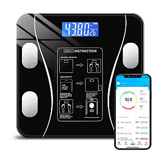 Balança Digital de Bioimpedância Com Bluetooh