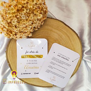 TAG COLAR + CUIDADOS