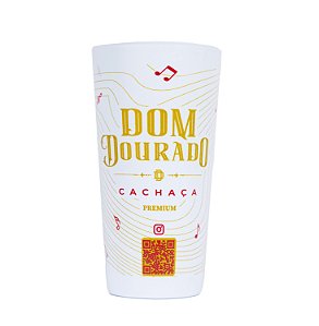 Copo Dom Dourado Ceian Muniz 450ml Ecopulse Branco