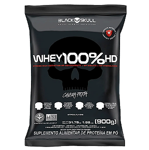 Whey 100% HD Black Skull 900g Refil