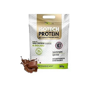 Whey Isotech (Concentrado + Isolado) Clean Tech 900g Refil