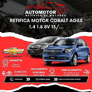 Retifica Motor Cobalt Agile 1.4 1.8 8V 13/...