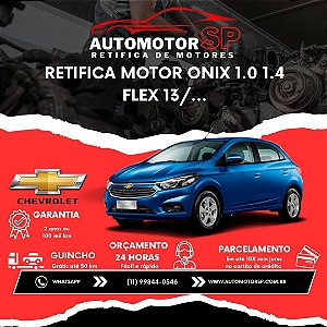 Retifica Motor Onix 1.0 1.4 Flex 13/...