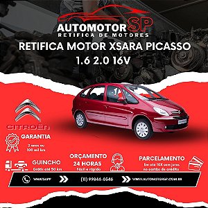 Retifica Motor Xsara Picasso 1.6 2.0 16V