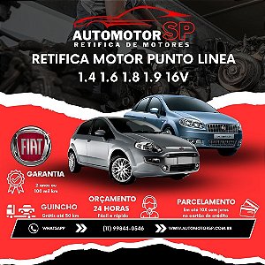 Retifica Motor Punto Linea 1.4 1.6 1.8 1.9 16V