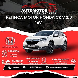 Retifica Motor Honda Cr V 2.0 16V