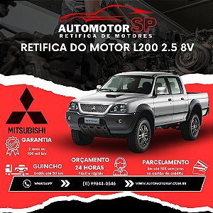 Retifica do Motor L200 2.5 8V