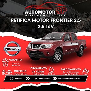 Retifica Motor Frontier 2.5 2.8 16V