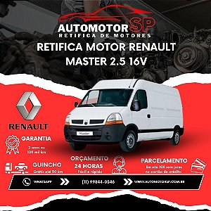 Retifica Motor Renault Master 2.5 16V