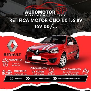 Retifica Motor Clio 1.0 1.6 8V 16V 00/...