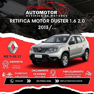 Retifica Motor Duster 1.6 2.0 2013/...