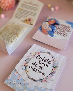 Envelope com Escalda pés Dia das Mulheres