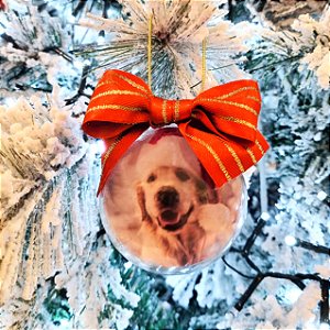 Bola Acrílica Personalizada Vermelha