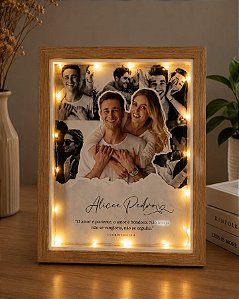 Porta retrato com led personalizado