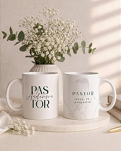 Caneca Pastor Força Fé e Propósito
