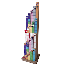 Numberblocks contando de 1 a 20 Barras de madeira 20 pçs Brinca Mais