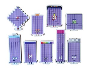 Numberblocks Personagens 61 ao 69