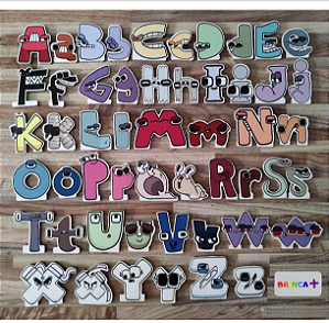 Alphabet Lore Maiúsculo e minúsculo