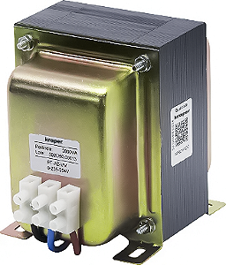 TRANSFORMADOR MONOFÁSICO ISOLADOR 60VA E127-220V S12V 60Hz - PISCINA TR1