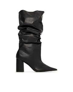 Bota Amanda Salto Bloco Preto