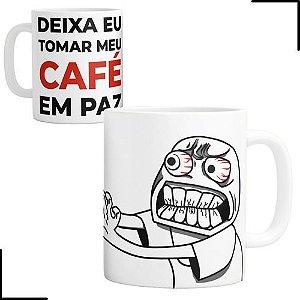 Caneca Flork Meme Tomá um Café eu Vou