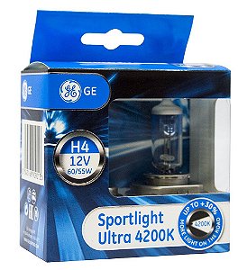 Lâmpada Farol Sportlight Ultra Superbranca H4 60/55W 12V