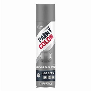 Tinta Spray Uso Geral Paintcolor 350Ml Alumínio Baston