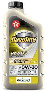 Lubrificante  de Motor Havoline Pro Ds Full Syn 0W20 Sp - 1Lt