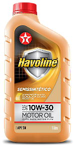 Lubrificante de Motor Havoline Semissintetico 10W30 Sn - 1Lt