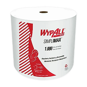 Pano Limpeza Wypall X50 Simplimax Jumbo Rolo C/1000 - Un