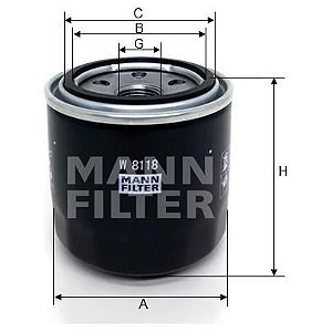 Filtro De Oleo Mann W8118 - Un