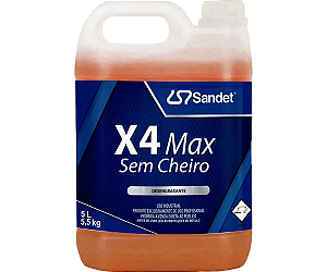 Desengraxante Sandet X4 Max 5:200 Sem Cheiro - 5Lt