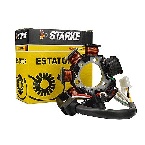 ESTATOR COM BOBINA DE PULSO STARKE EST051 DAFRA ZIG 100 10-12 / YAMAHA CRYPTON 105 E 98-03 - UN
