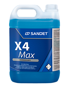 DESENGRAXANTE SANDET X4 MAX 5:200 CONCENTRADO - 5LT