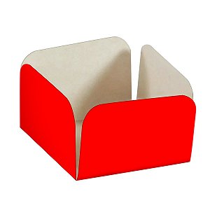 Forma para Docinhos Caixeta cor Vermelha 3x3x2cm 50 unidades