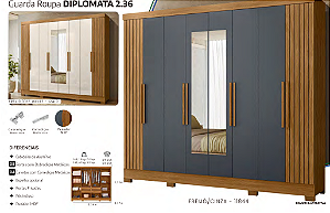 Guarda Roupa DIPLOMATA 2.36