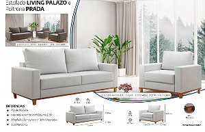 Estofado LIVING PALAZO e Poltrona PRADA